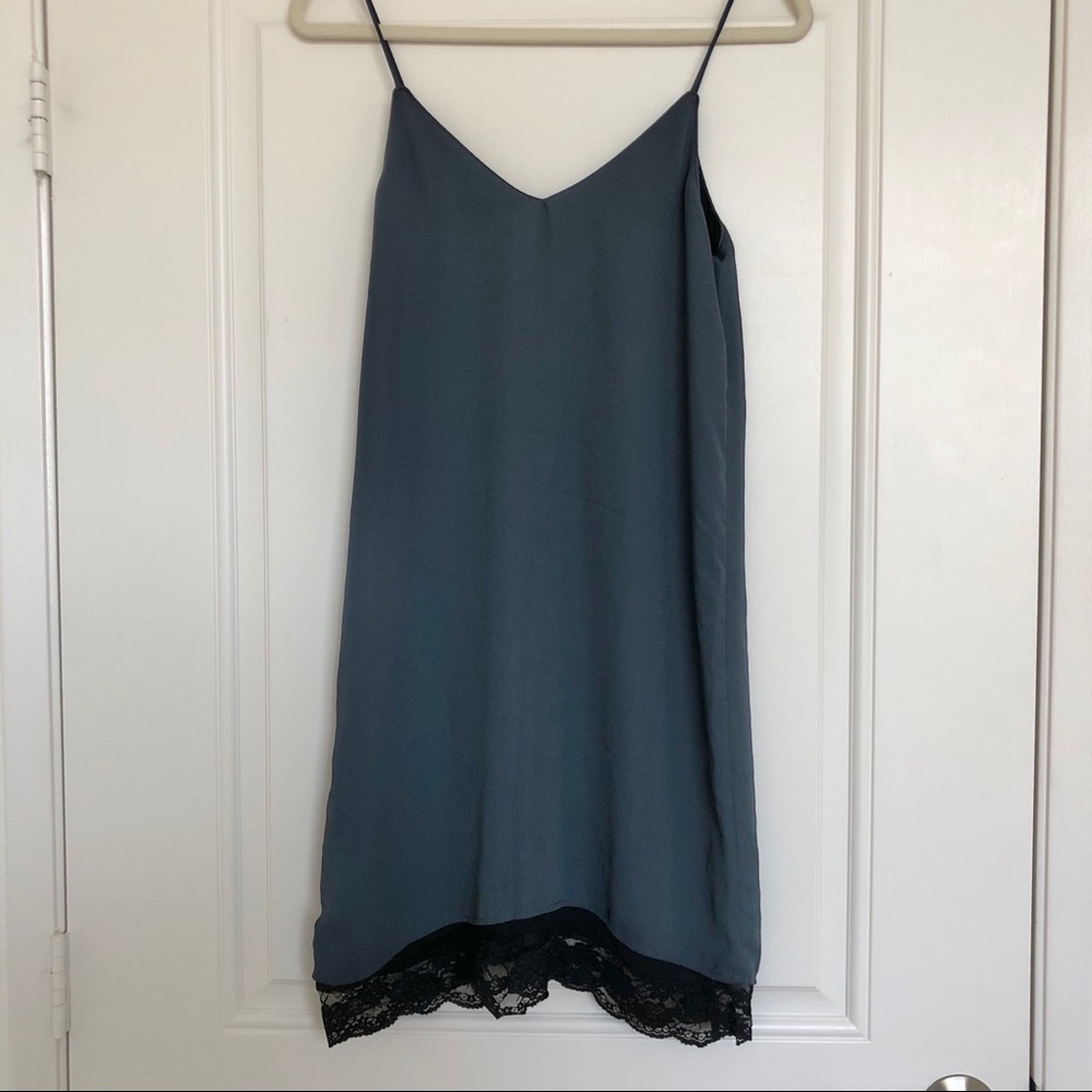 Zara slip dress with lace